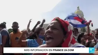 Se cumplen dos a&ntilde;os de las marchas del 11J en Cuba &bull; FRANCE 24 Espa&ntilde;ol