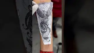 Phoenix bird tattoo design #ganeshptattooist #nanded