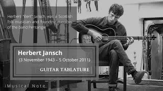 Guitar TAB - Bert Jansch : Courting Blues | Tutorial Sheet Lesson #iMn