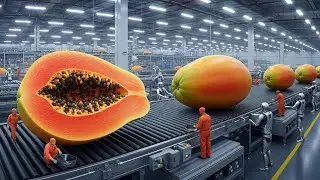 Inside A Mega Papaya Juice Factory - From Harvest To Bottle