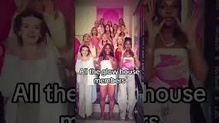 All the glow house members #preppy pink palm puff