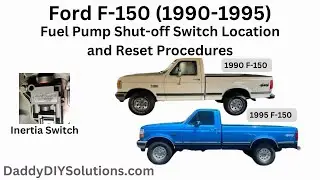 Расположение и порядок сброса выключателя топливного насоса Ford F-150 1990–1995 гг.