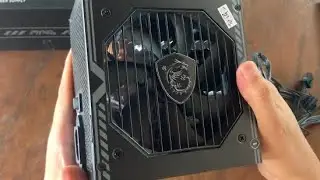 Unboxing PSU 550w MSI MAG A550BN 80+Bronze Full Black (Detail CloseUp)