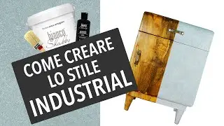 Trasformare un mobile in stile industrial con biancoShabby&reg; Effetto cemento