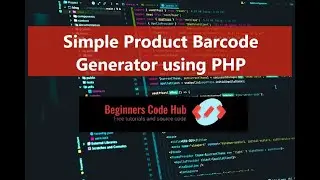 Simple Product Barcode Generator App in PHP