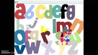 Froot Loops font lowercase alphabet band