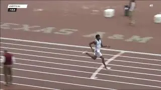 Brian Herron 21.06 200m Meet Record | Texas A&M HS Indoor Classic