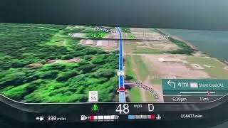 2023 Range Rover SE Navigation Screen - 3D Drone View
