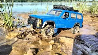 Extreme Mud Challenge for RC Car 4x4 Toyota Jeep Cherokee
