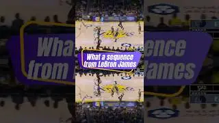 What a sequence from LeBron James. Los Angeles Lakers vs. Memphis Grizzlies #NBA #Basketball #Sports