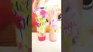 I got 2 new things from bath and body works sweet pea body cream and sweet pea diamond shimmer mist