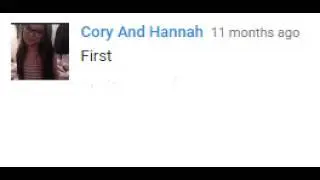 First Comments in a Nutshell
