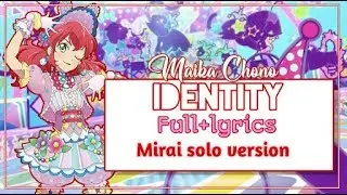 [ROMAJI LYRICS] Aikatsu Friends - Identity