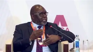 MMC Africa Law's Team Leader with the CBA's Group CEO Isaac Awuondo at the 2019 AVCA Conference