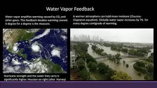 13) Water vapor feedback - Atmospheric science