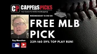 Blue Jays vs. Rays Free Pick | 9/30/20 | MLB Cappers Picks