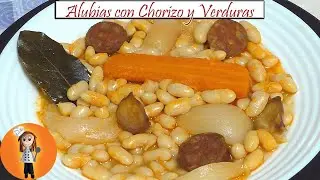 Alubias con chorizo y verduras | Receta de Cocina en Familia
