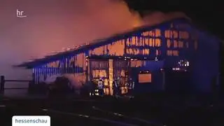 Usingen: Gro&szlig;brand zerst&ouml;rt Scheune