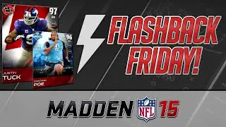 MUT 15 - Flashback Friday Justin Tuck - Combine Dontari Poe - Giveaway This Weekend!