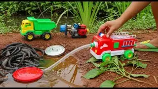 Unbelievable Eel and Pond! Catch Fish and Ecl Using Water Pump | DIY Truck @Mini_Tractor_Cambo