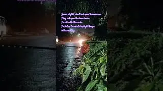 A Rainy Night That Makes You Feel Everything | Silent Road Thoughts #RainyNight #Shorts