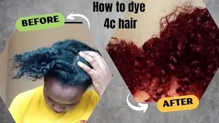 First time to dye my hair at home using just one product! less than 1$ 😲