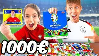 KLEINER JUNGE Zieht RONALDO aus EM Sticker Packung!😱(EM 2024 STICKER BATTLE)
