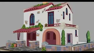 Stylized House 3D Modeling in Maya | Environment Art | 3D Baaz