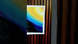 When the sky dreams in color..I just paint it#YoungAndCreative #ViralArt#SkyOnCanvas#artstyle#art