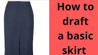 HOW TO: DRAFT BASIC SKIRT PATTERNS (detailed method) by ZENA STITCHES.