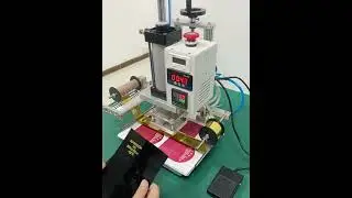 QS100 automatic type hot foil stamping machine #foilstamping
