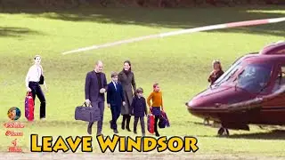 Catherine SPOTTED LEAVING Windsor With Family For Easter Holiday After Cancer Announcement