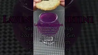 Lavender Martini With Shortbread Cookies