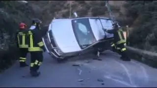 Auto cappottata Badalucco