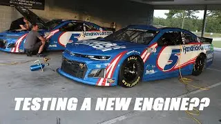 Hendrick Track Attack New Engine Testing in former Kyle Larson Car