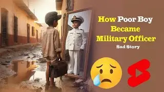 How a poor boy became military officer 🥺| sad story of poor boy 😢 #animation #viral