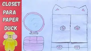 COMO FAZER CLOSET FOF&Iacute;SSIMO PARA PAPER DUCK|| Paper duck house