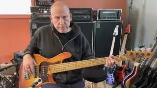 Warrior Bella 62 5-String bass (2015) Sunburst with Glockenklang 3 band preamp