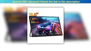 Flash Sale ZEUSLAP 18.5inch 1920*1080P 100Hz HDMI Type C Gaming Portable Monitor for Phone,NS, PS5,