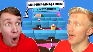 Haastoin Snipuxin RAKENNUSBATTLEEN 💥👷🏼‍♂️ | w/ @SnipuxPlays | Stumble Guys Suomi