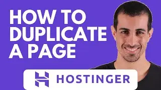 Как скопировать страницу в конструкторе сайтов Hostinger
