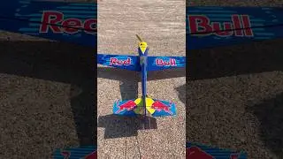 Red Bull RC Plane Prepares for Action #rcjet #aviation #remotecontrolplane #rcplane #rcaddict