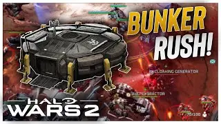 we tried BUNKER rushing in Halo Wars 2!