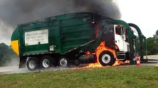 Garbage Trucks Fire