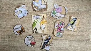 Making Junk Journal Clusters &  Embellishments | Nature Junk Journal Embellishments Ideas