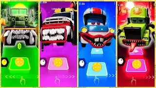 coffin dance - Military Truck vs Mack Truck Eater vs Mater the Greater vs Pickup Eater | Tiles HOP❗🔥