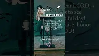 Holy Thursday - Exodus 12:1-4, 11-14 (Passover meal) #TheJuniperTree #godisgood #HolyWeek #jesus