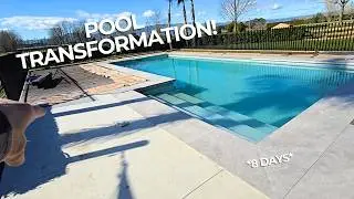 I Tiled This ENTIRE Pool & Patio in Just 8 Days!