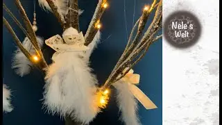Weihnachtsdeko basteln, Christbaumschmuck, Engel Geschenkanh&auml;nger, DIY Anleitung by NeleC.
