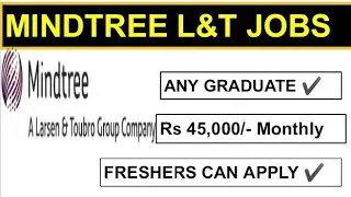 Mindtree L&T company Jobs 2022|Freshers jobs|Graduates jobs|Mindtree recruitment 2022|